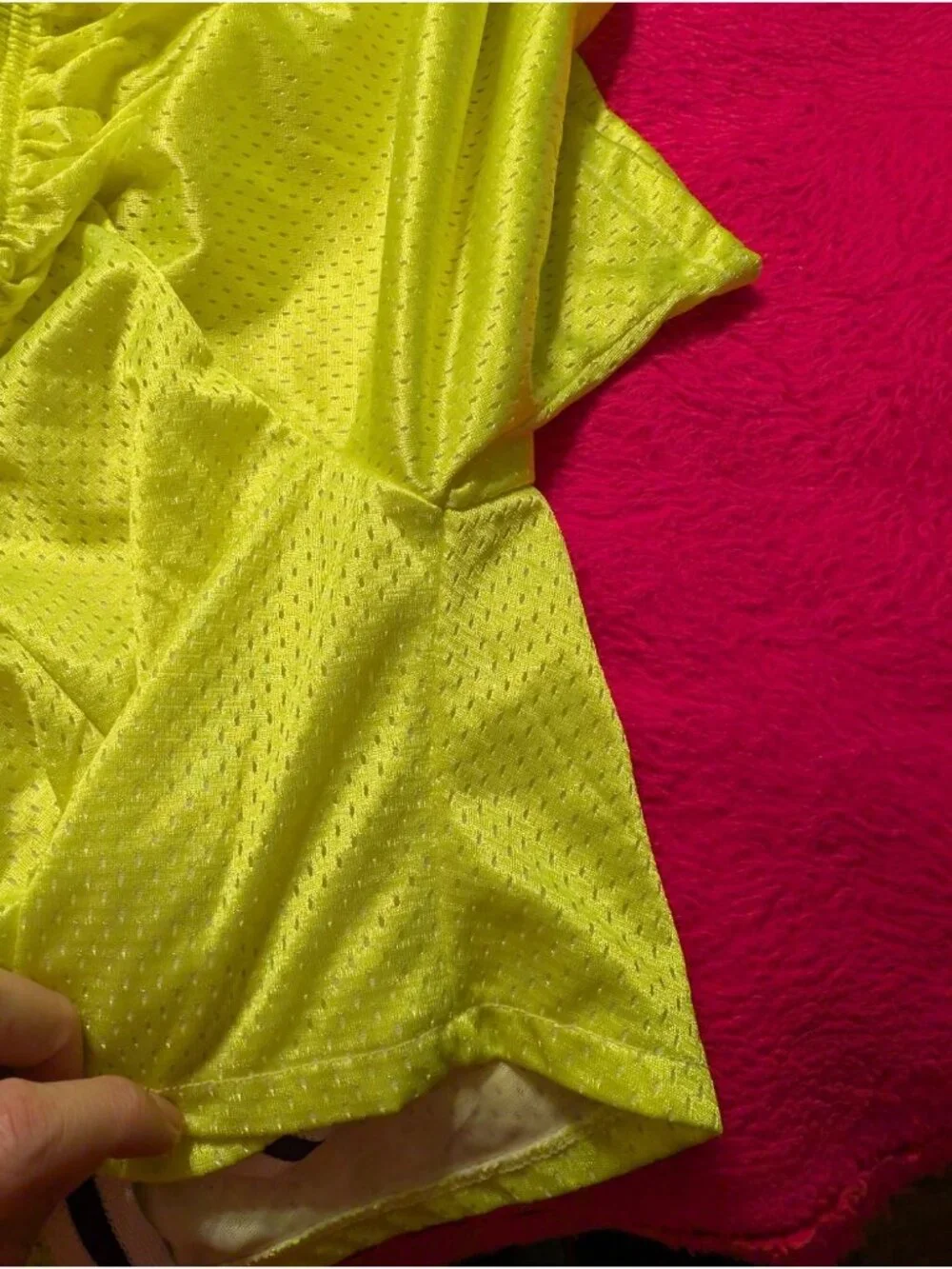 Fit 2 Win Shorts Womens Medium Yellow Mesh Athletic Lacrosse Running Vintage USA